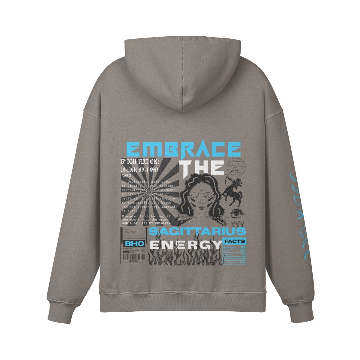 Sagittarius Aqua Premium Hoodie