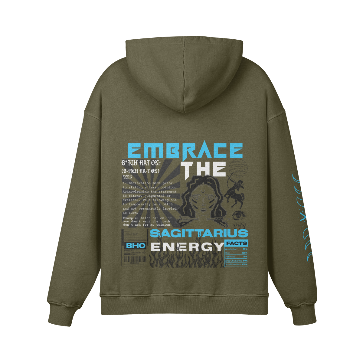 Sagittarius Aqua Premium Hoodie