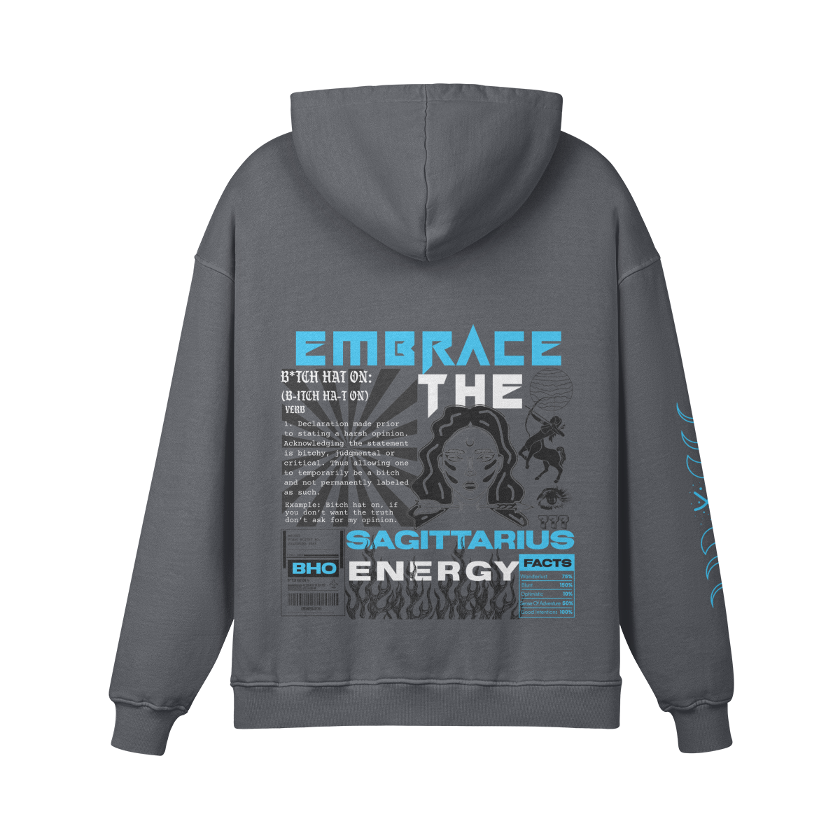 Sagittarius Aqua Premium Hoodie