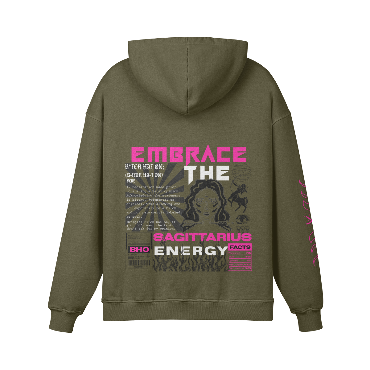 Sagittarius Pink Premium Hoodie