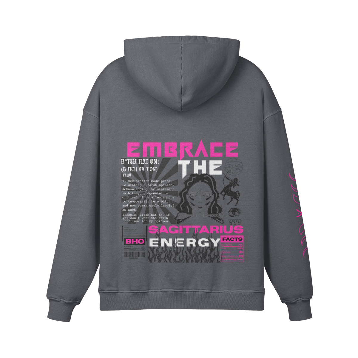 Sagittarius Pink Premium Hoodie