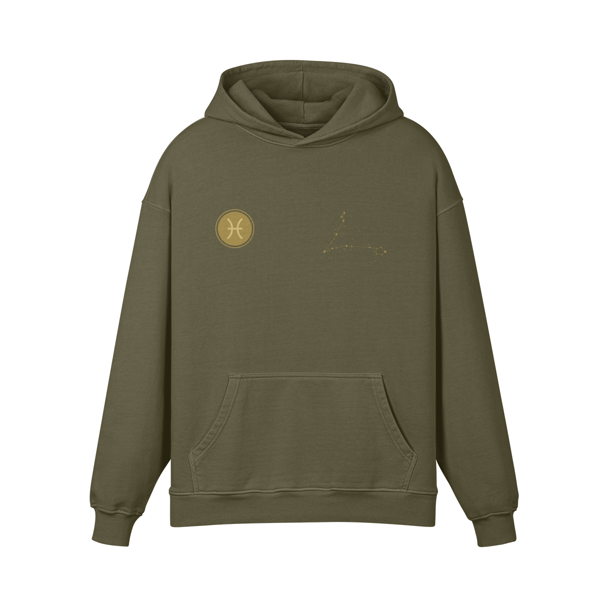 Pisces Golden Premium Hoodie