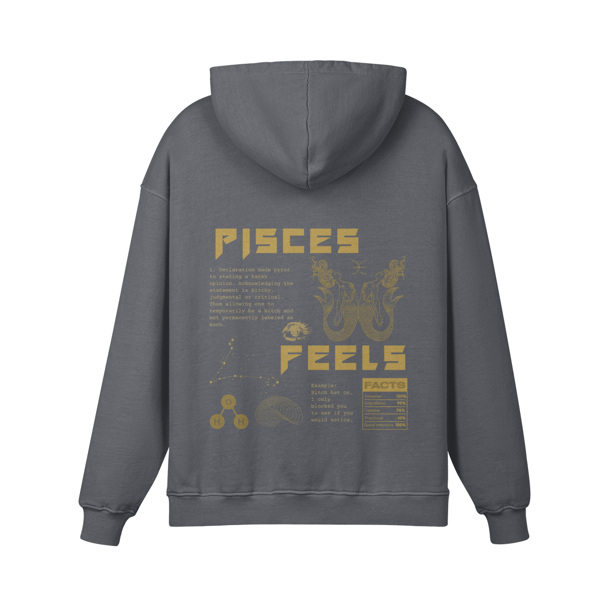 Pisces Golden Premium Hoodie
