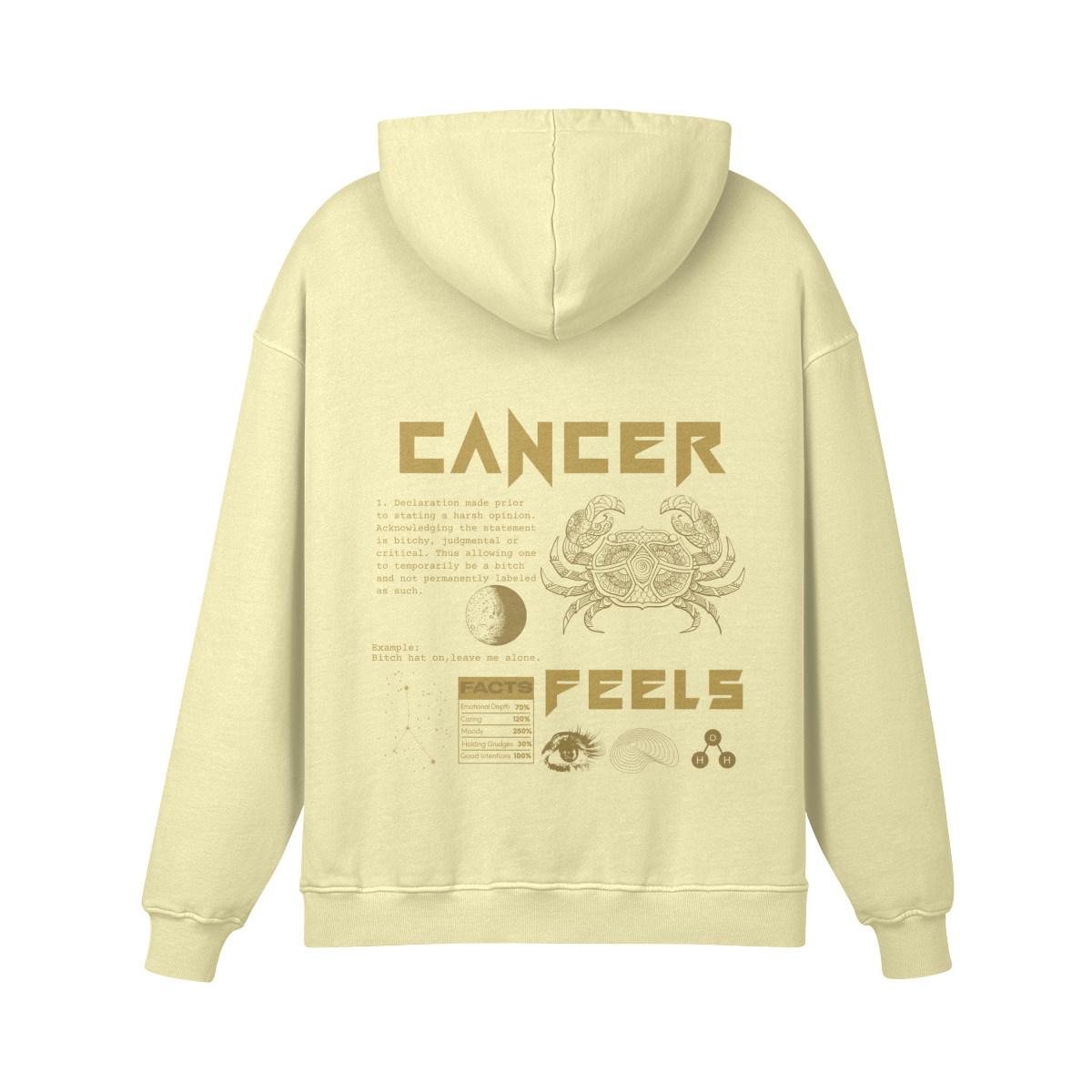 Cancer Golden Premium Hoodie