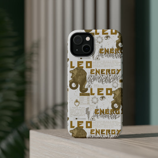 Leo White & Gold Phone Case