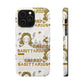 Sagittarius White & Gold Phone Case