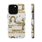 Sagittarius White & Gold Phone Case