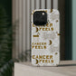 Cancer White & Gold Phone Case