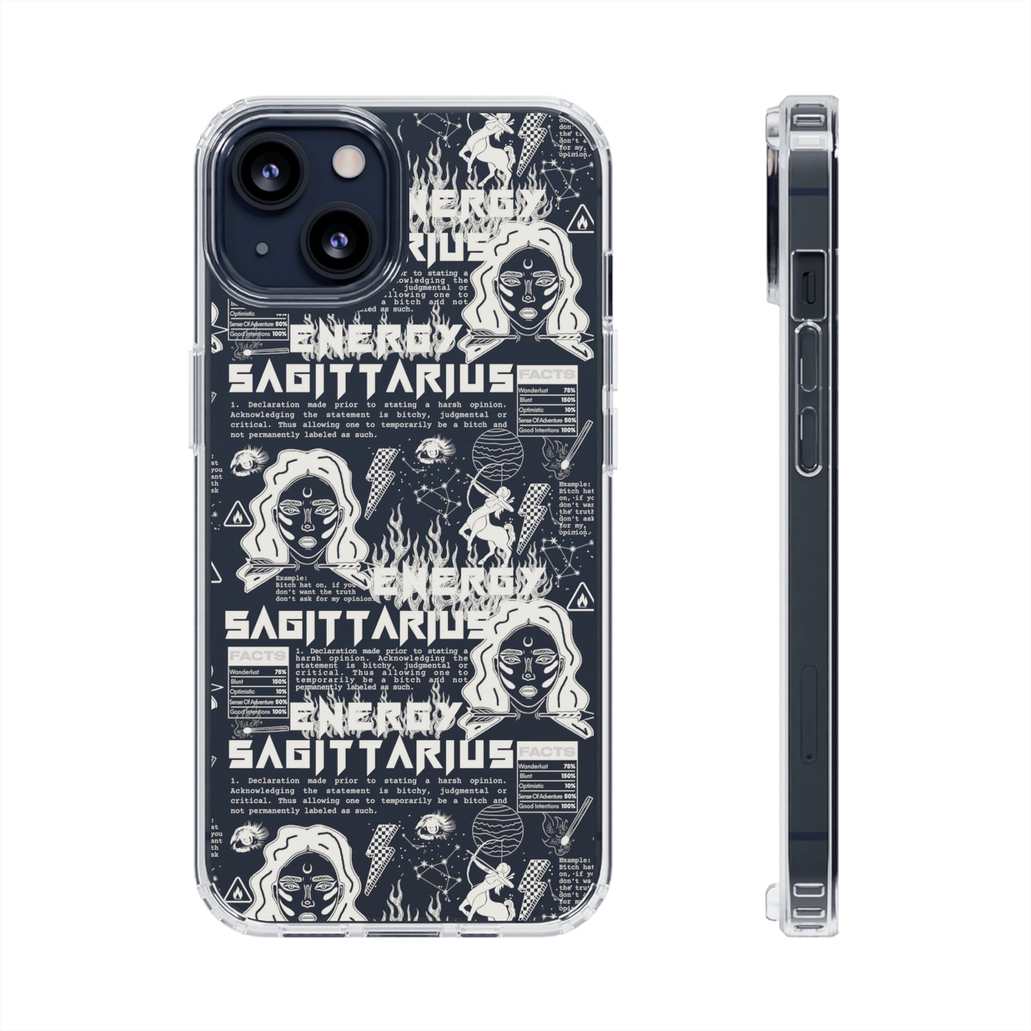 Sagittarius Clear Phone Case