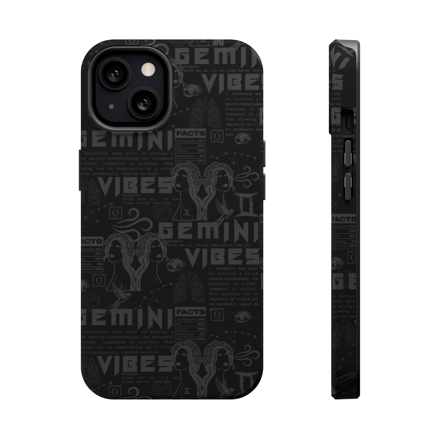 Gemini Blackout Phone Case