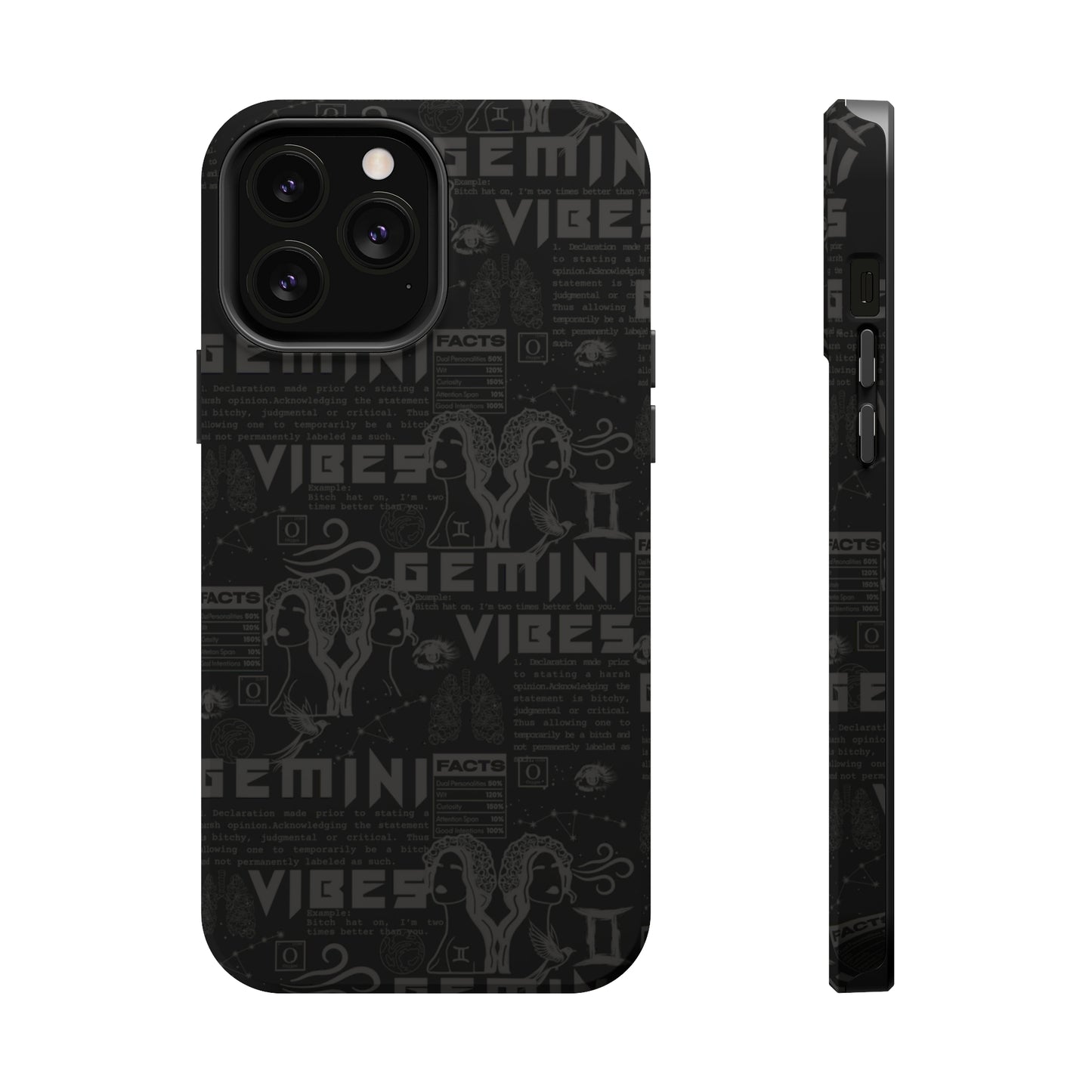 Gemini Blackout Phone Case