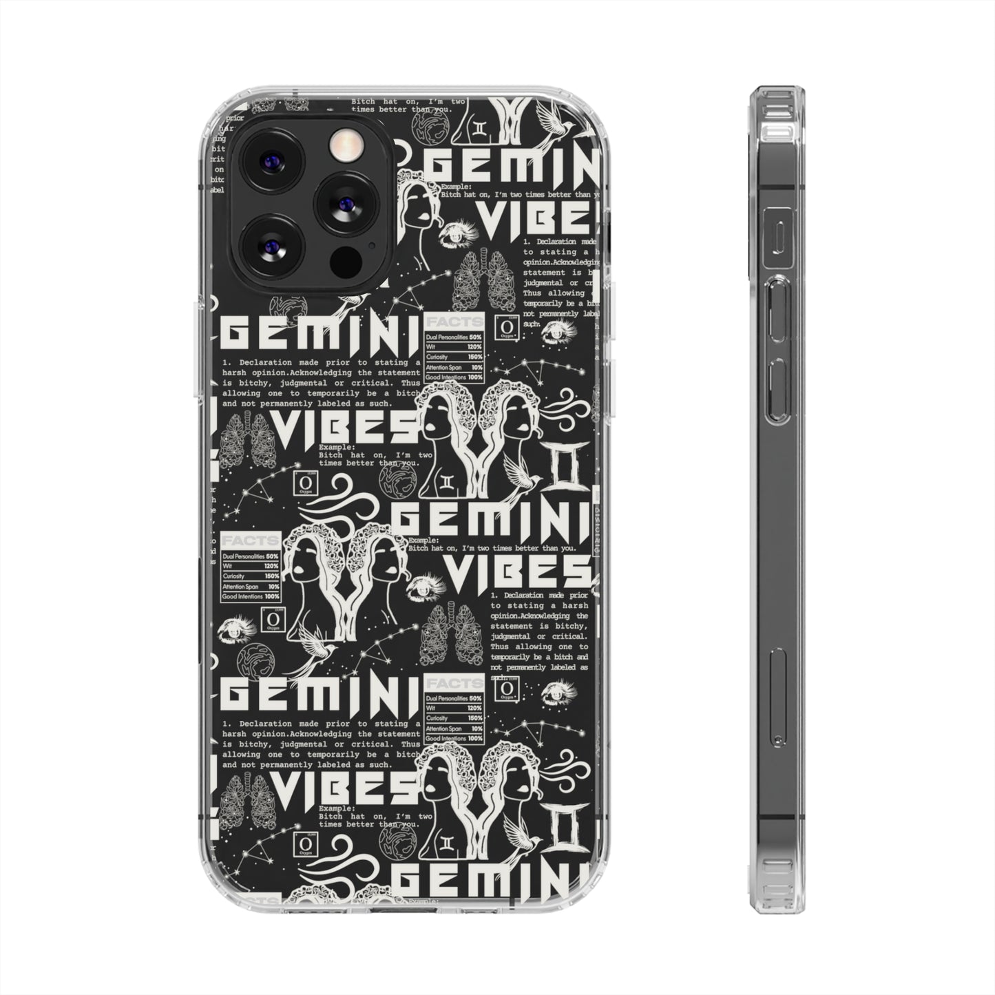 Gemini Clear Phone Case