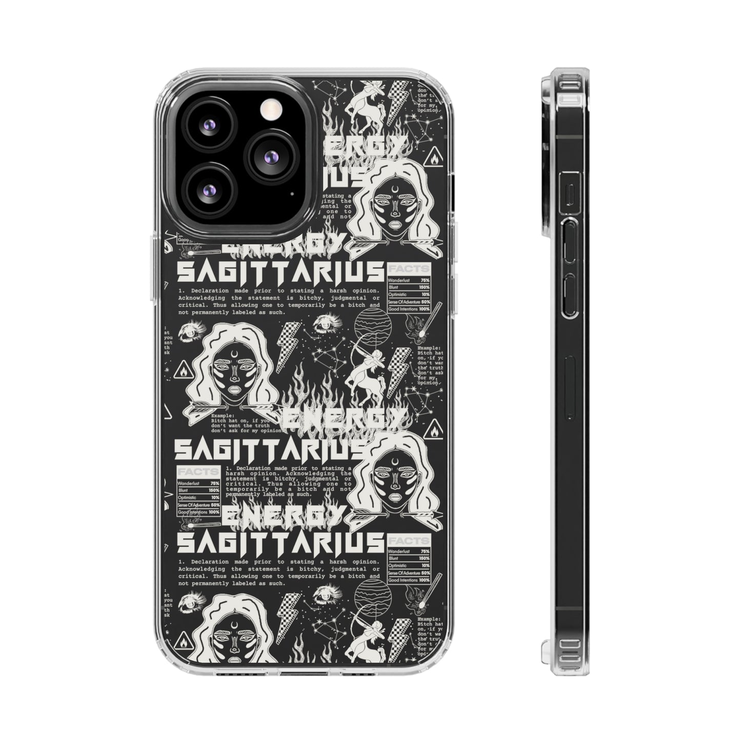 Sagittarius Clear Phone Case