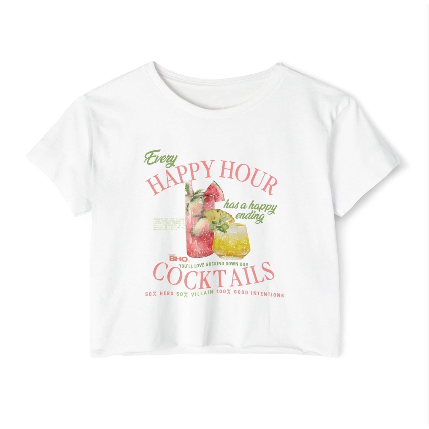 Cocktail Crop Tee