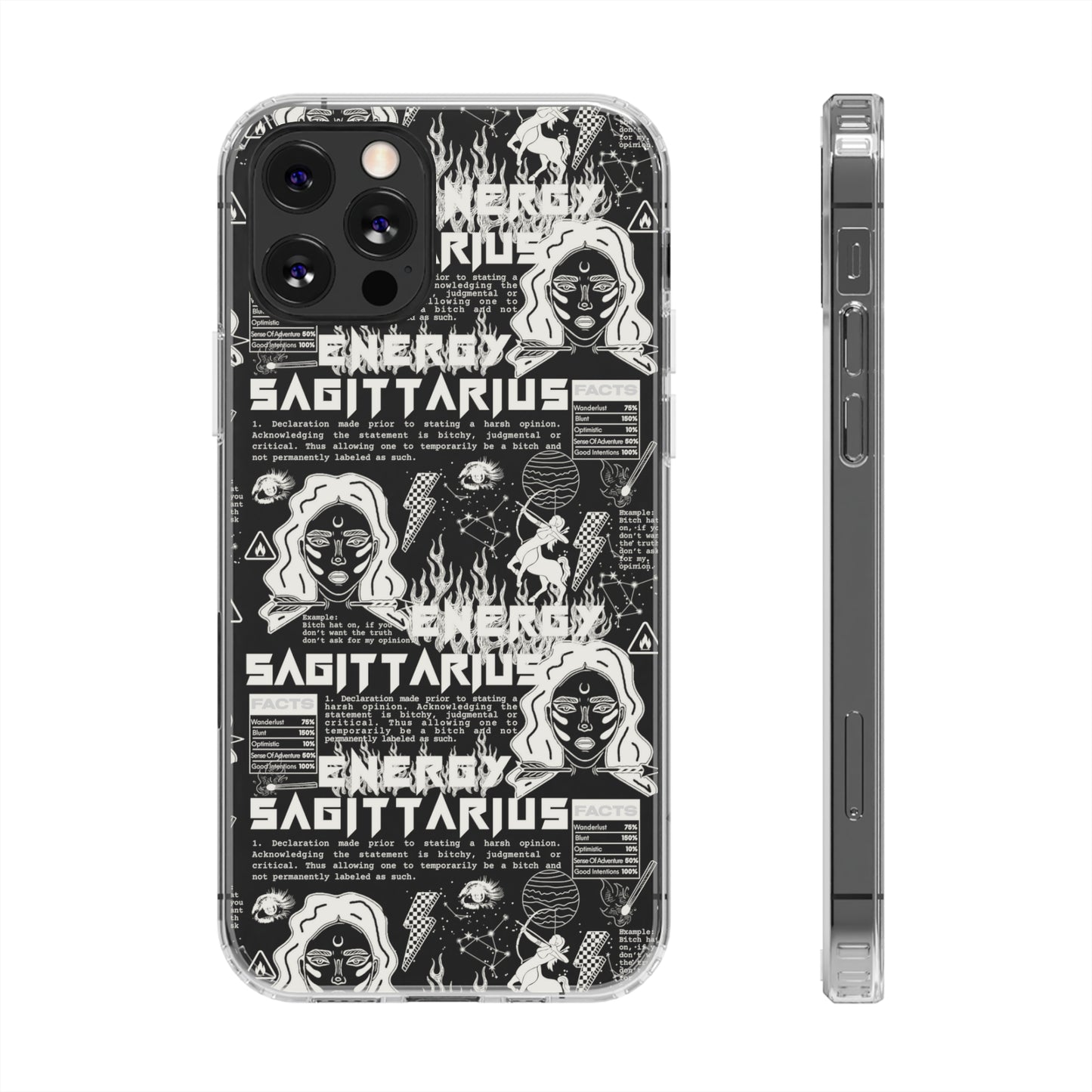 Sagittarius Clear Phone Case