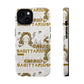 Sagittarius White & Gold Phone Case