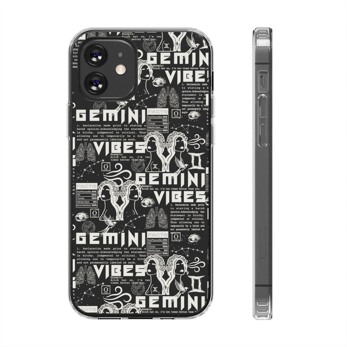 Gemini Clear Phone Case