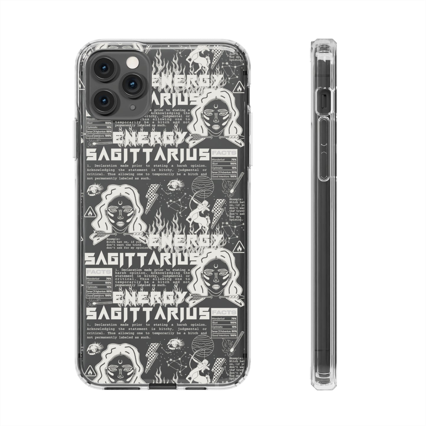 Sagittarius Clear Phone Case