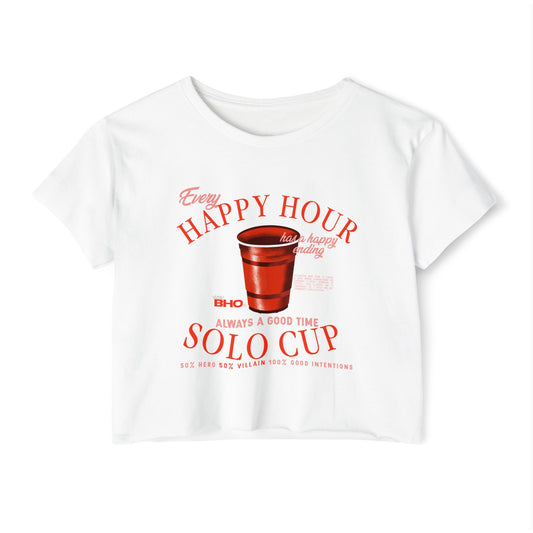 Solo Cup Crop Tee
