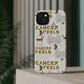 Cancer White & Gold Phone Case