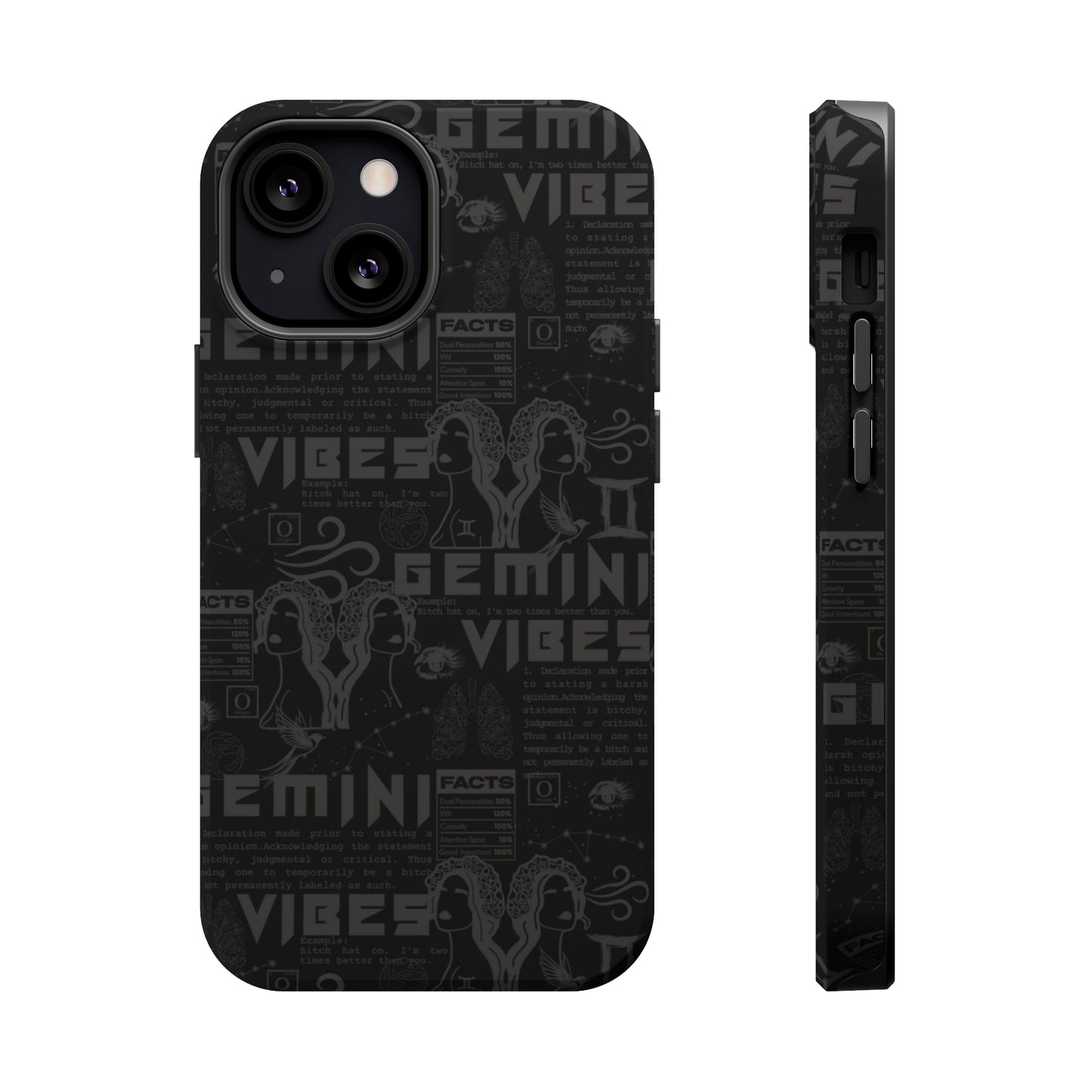 Gemini Blackout Phone Case