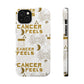 Cancer White & Gold Phone Case