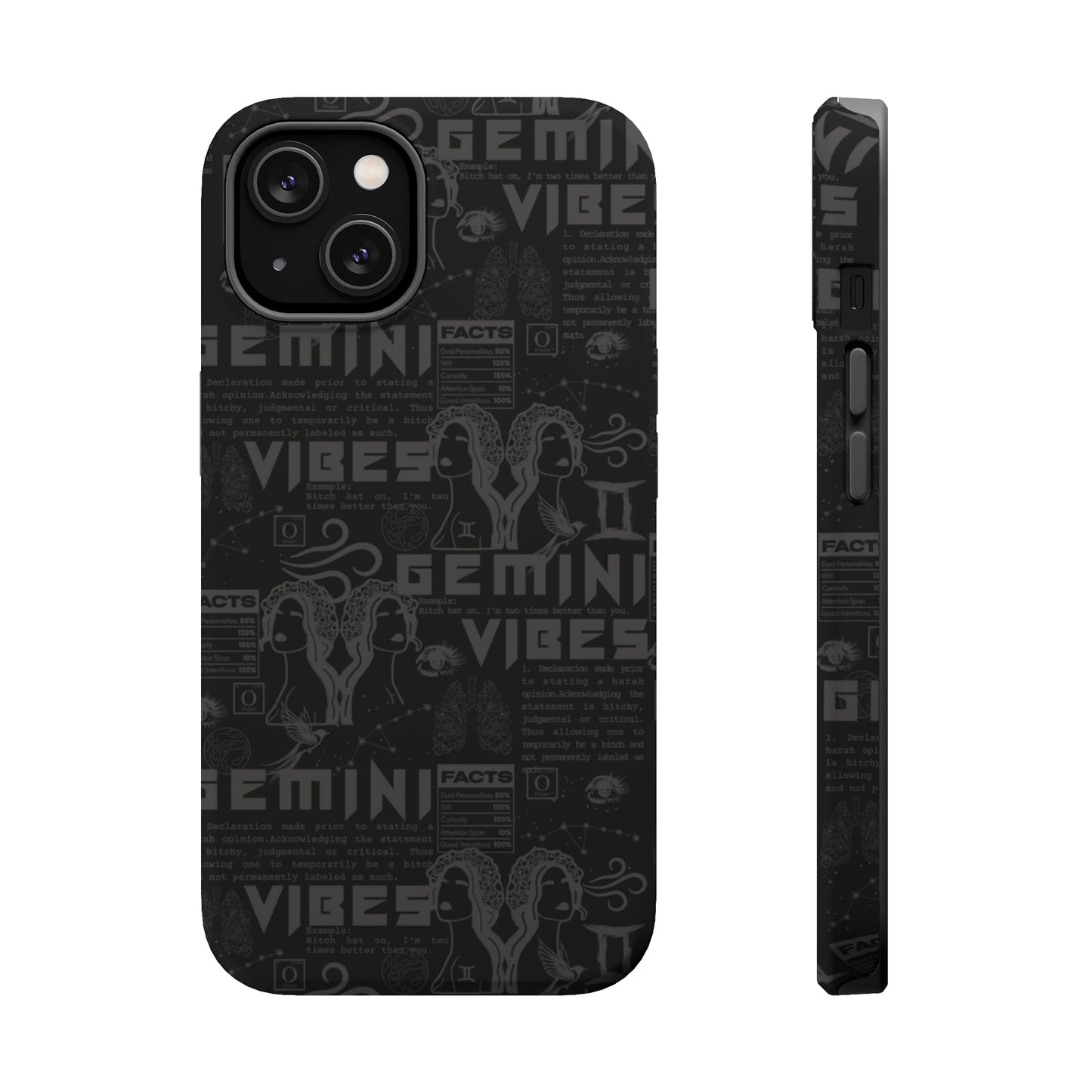 Gemini Blackout Phone Case