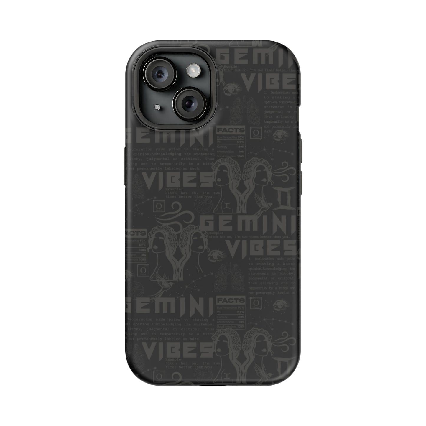 Gemini Blackout Phone Case