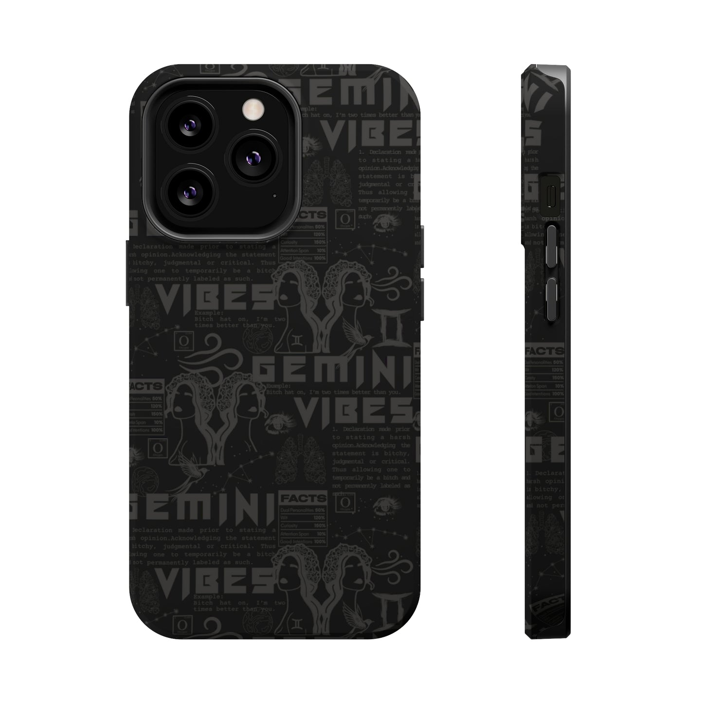 Gemini Blackout Phone Case