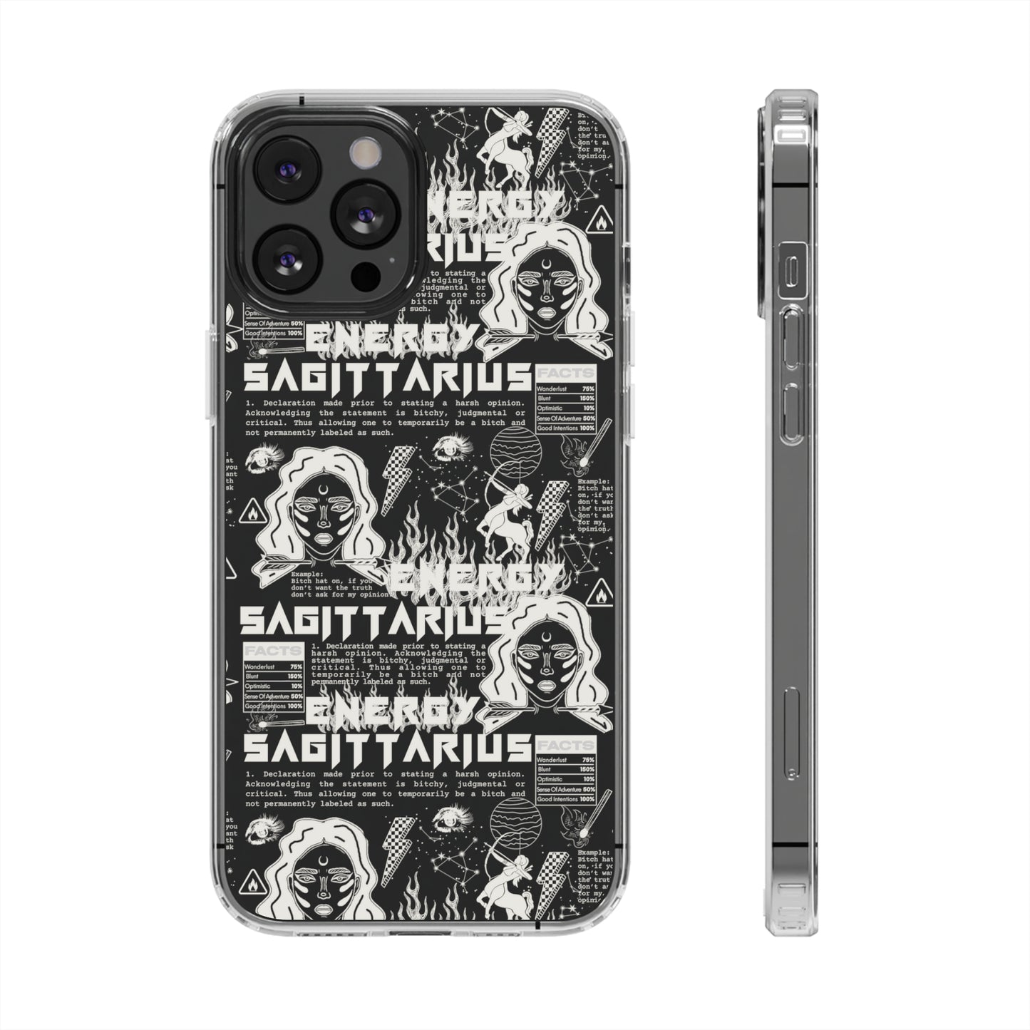 Sagittarius Clear Phone Case