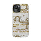 Sagittarius White & Gold Phone Case