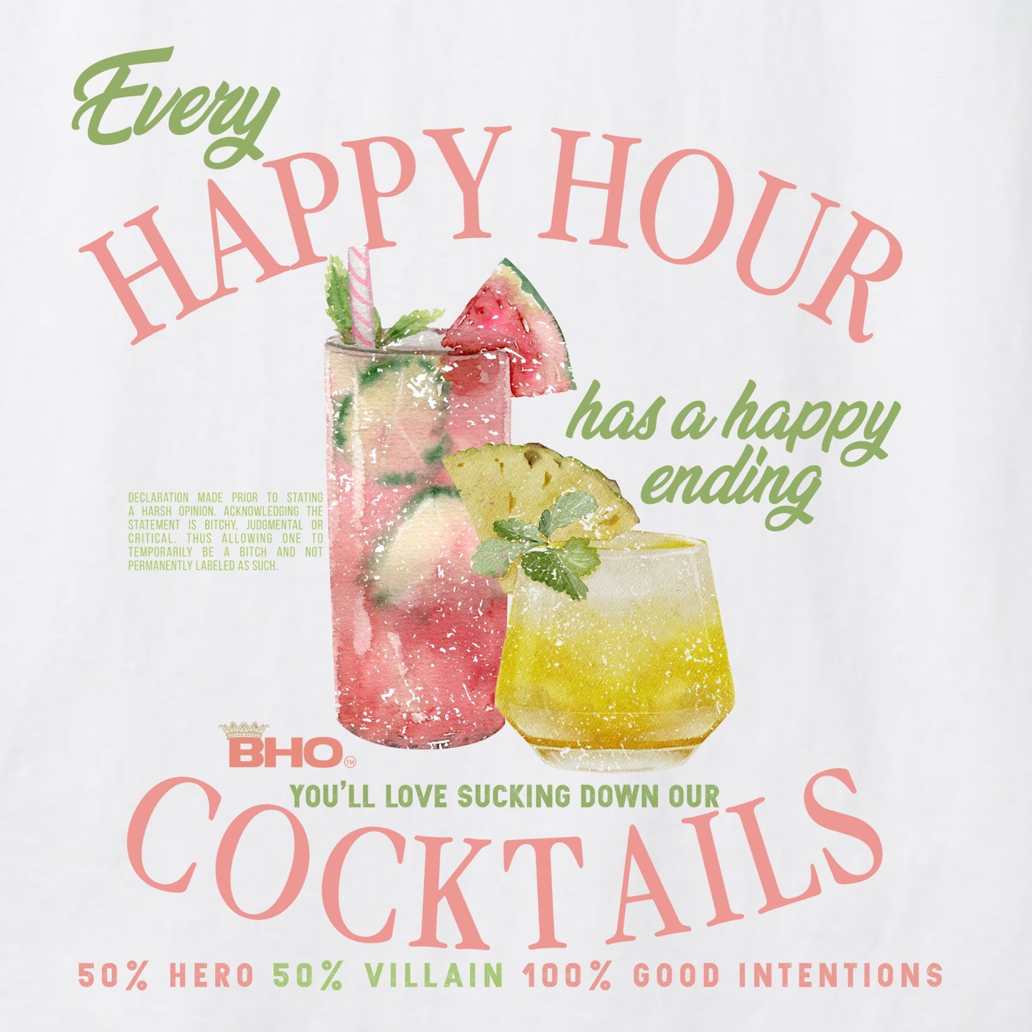 Cocktail Crop Tee