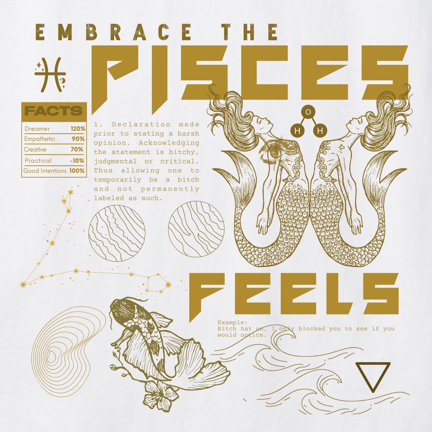 Pisces Golden Tee