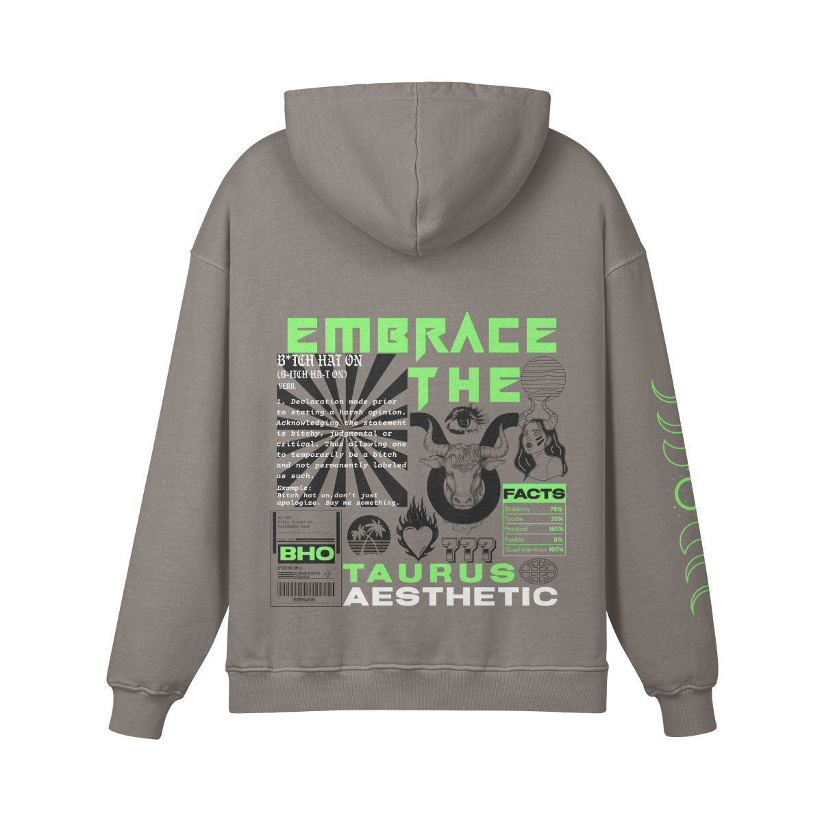 Taurus Lime Premium Hoodie