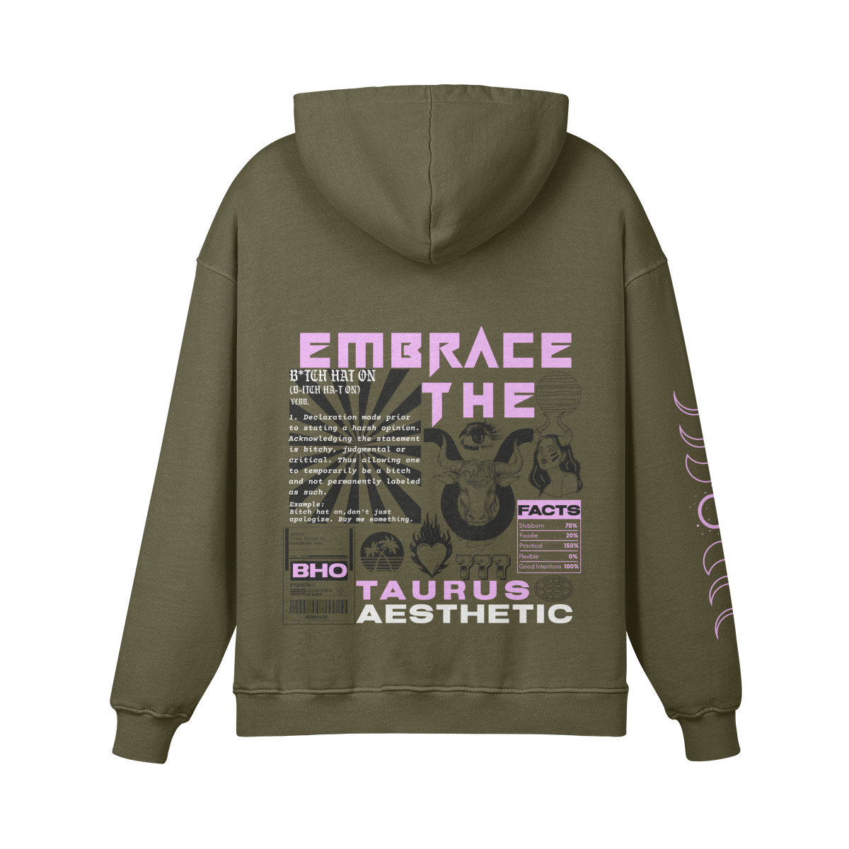 Taurus Lavender Premium Hoodie