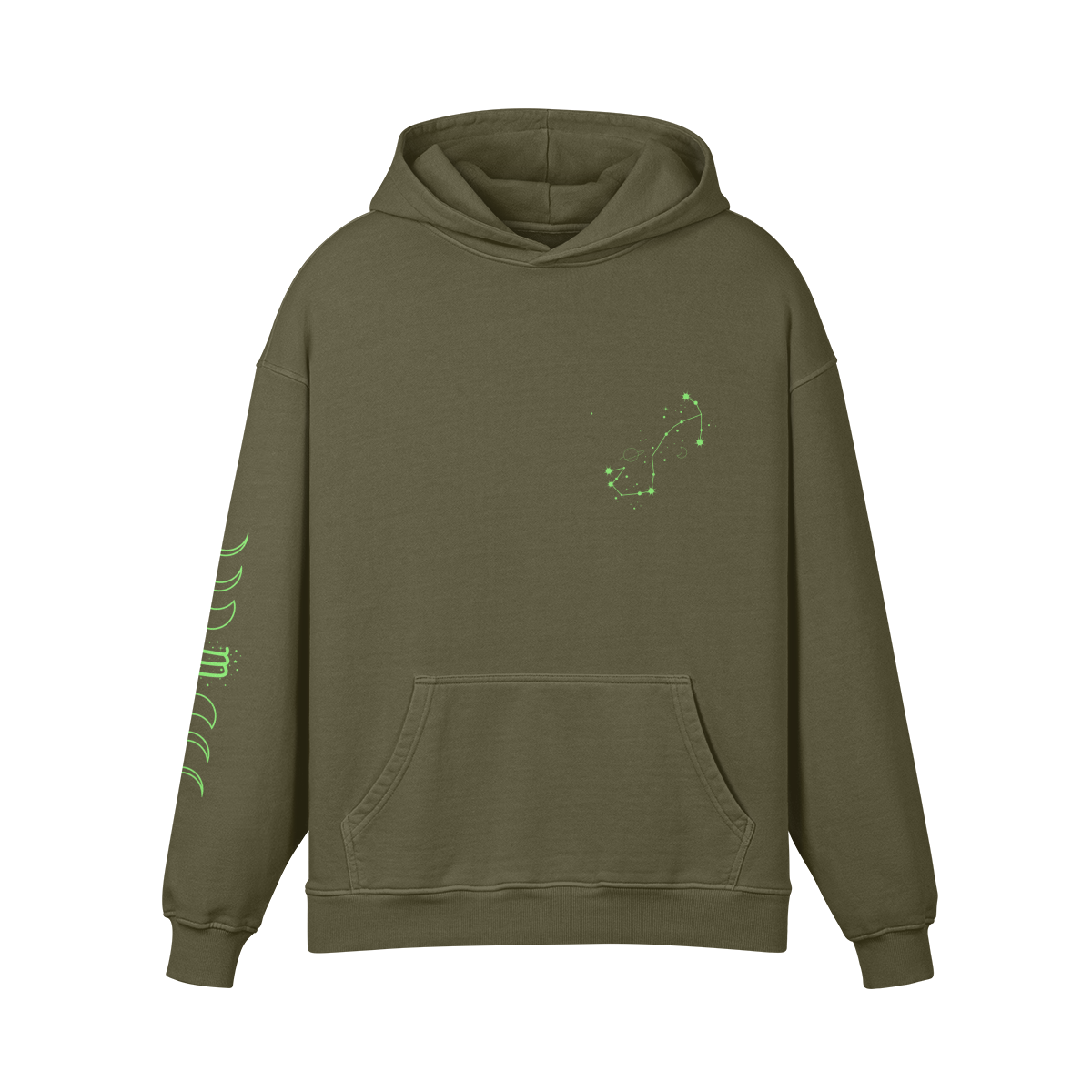 Scorpio Lime Premium Hoodie