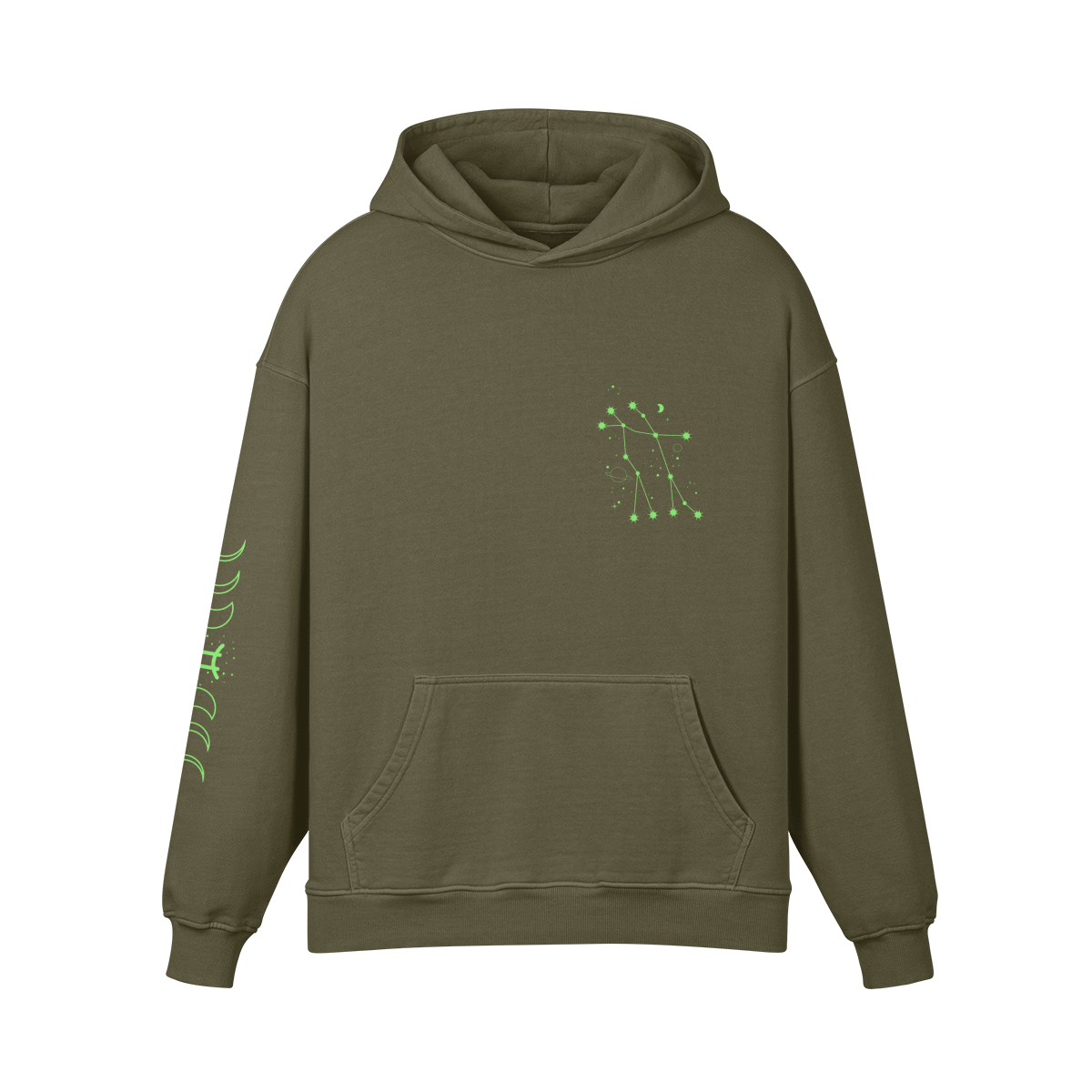 Gemini Lime Premium Hoodie