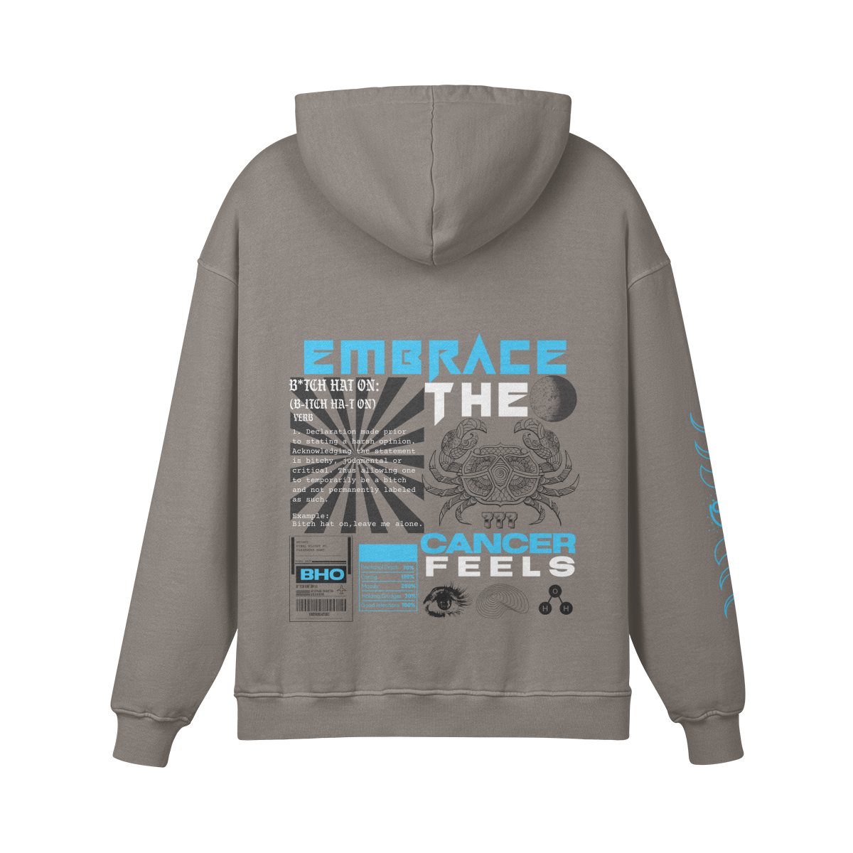 Cancer Aqua Premium Hoodie