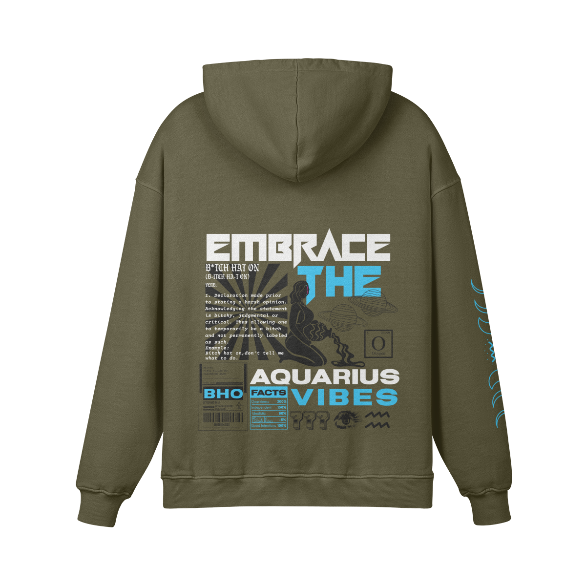 Aquarius Aqua Premium Hoodie