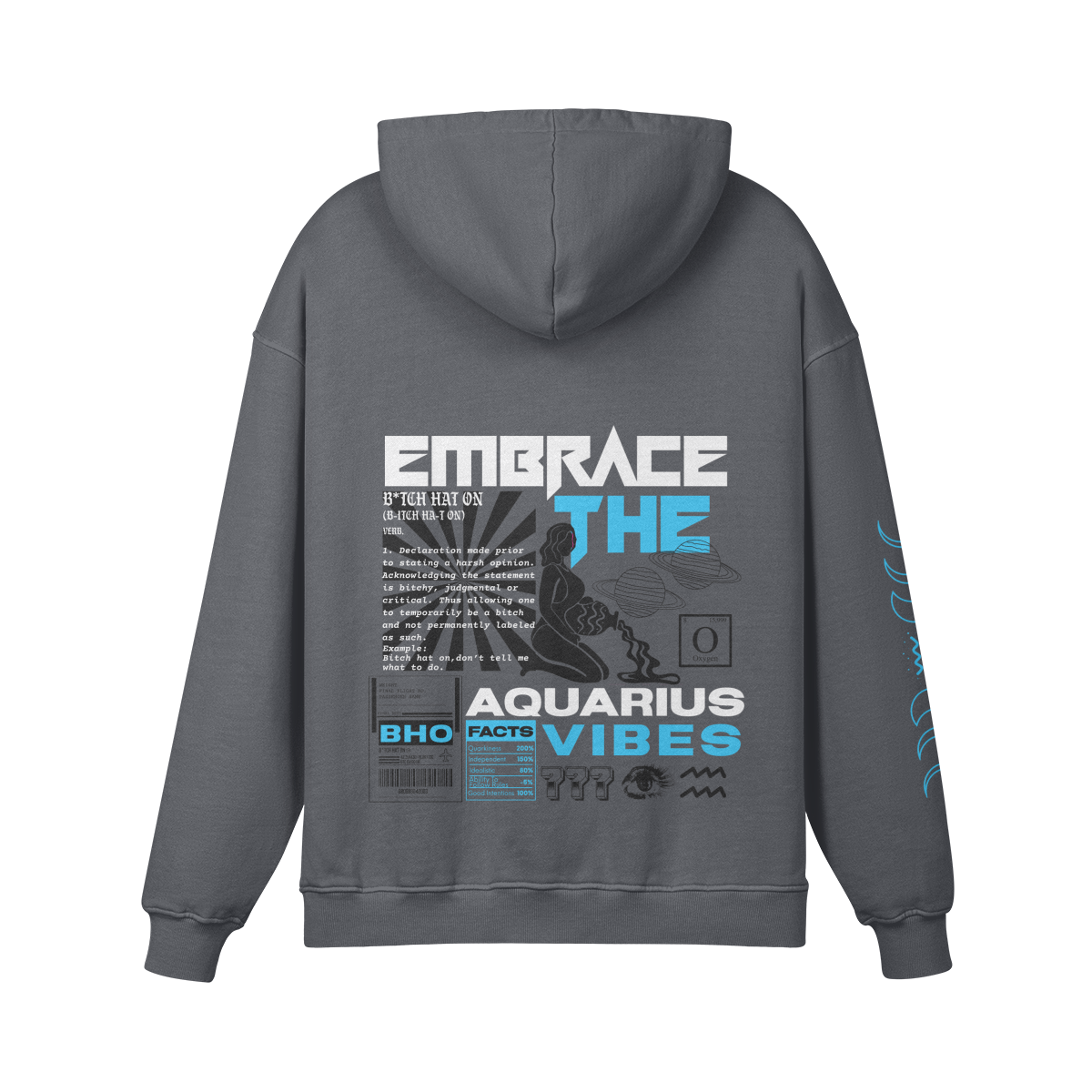 Aquarius Aqua Premium Hoodie