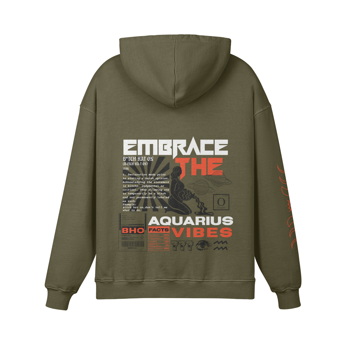 Aquarius Original Premium Hoodie