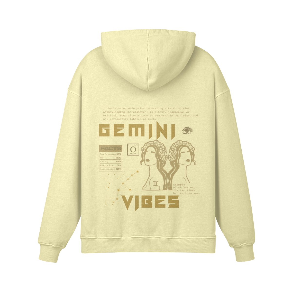 Gemini Golden Premium Hoodie