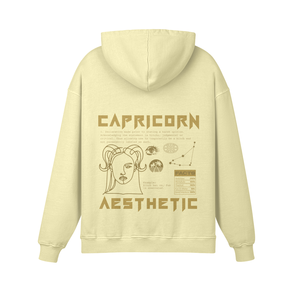 Capricorn Stay Golden Premium Hoodie